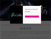 Tablet Screenshot of chesterfielddancecenter.com